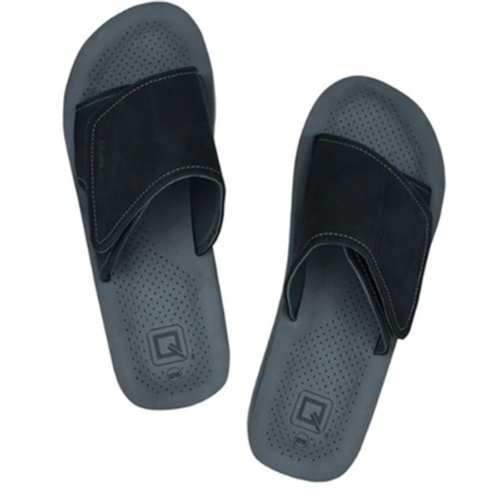 Qwave Men's Comfort Slide, Black, Size 12/13